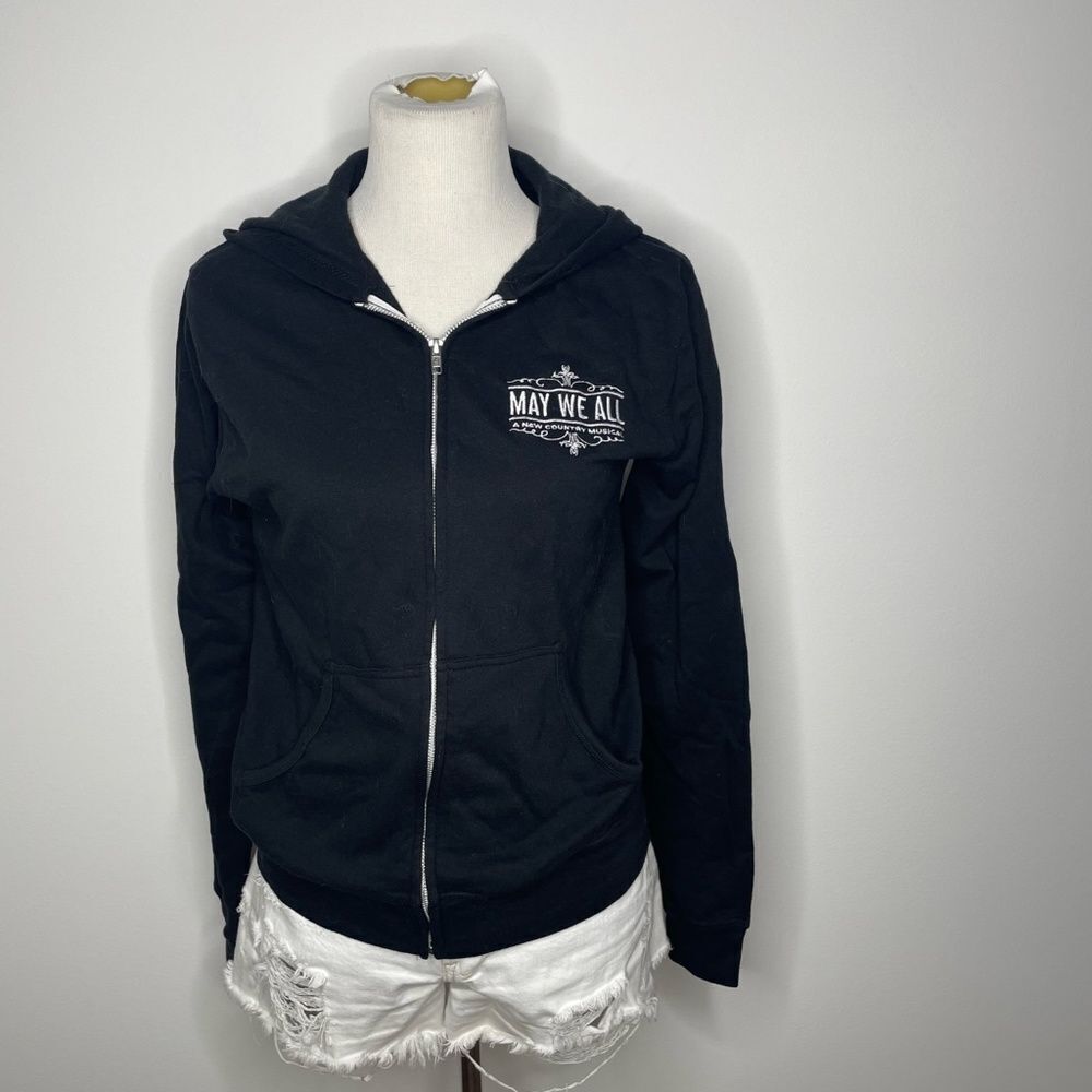 Creative Goods- Black Zip Up "May We All" Hoodie